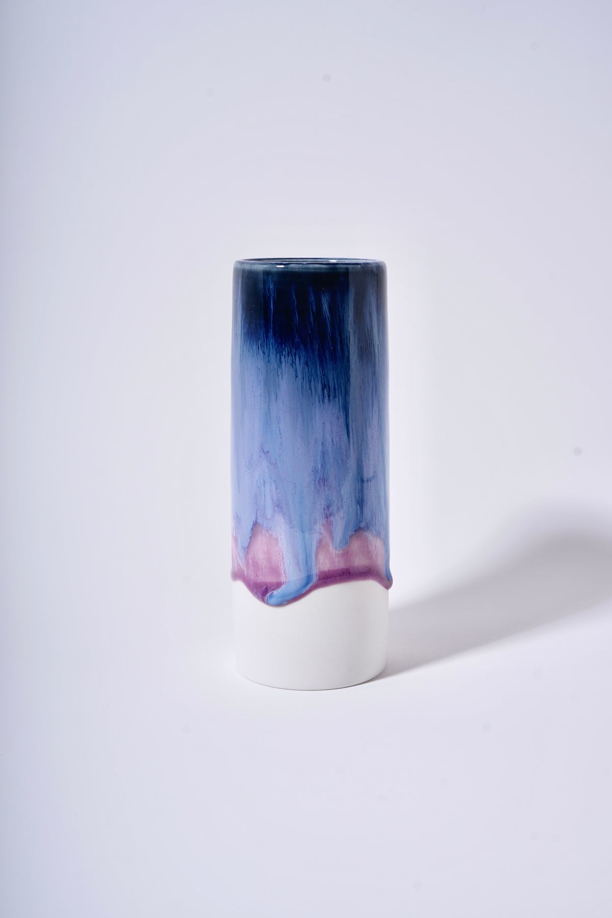 Straight Vase(purple butterfly)