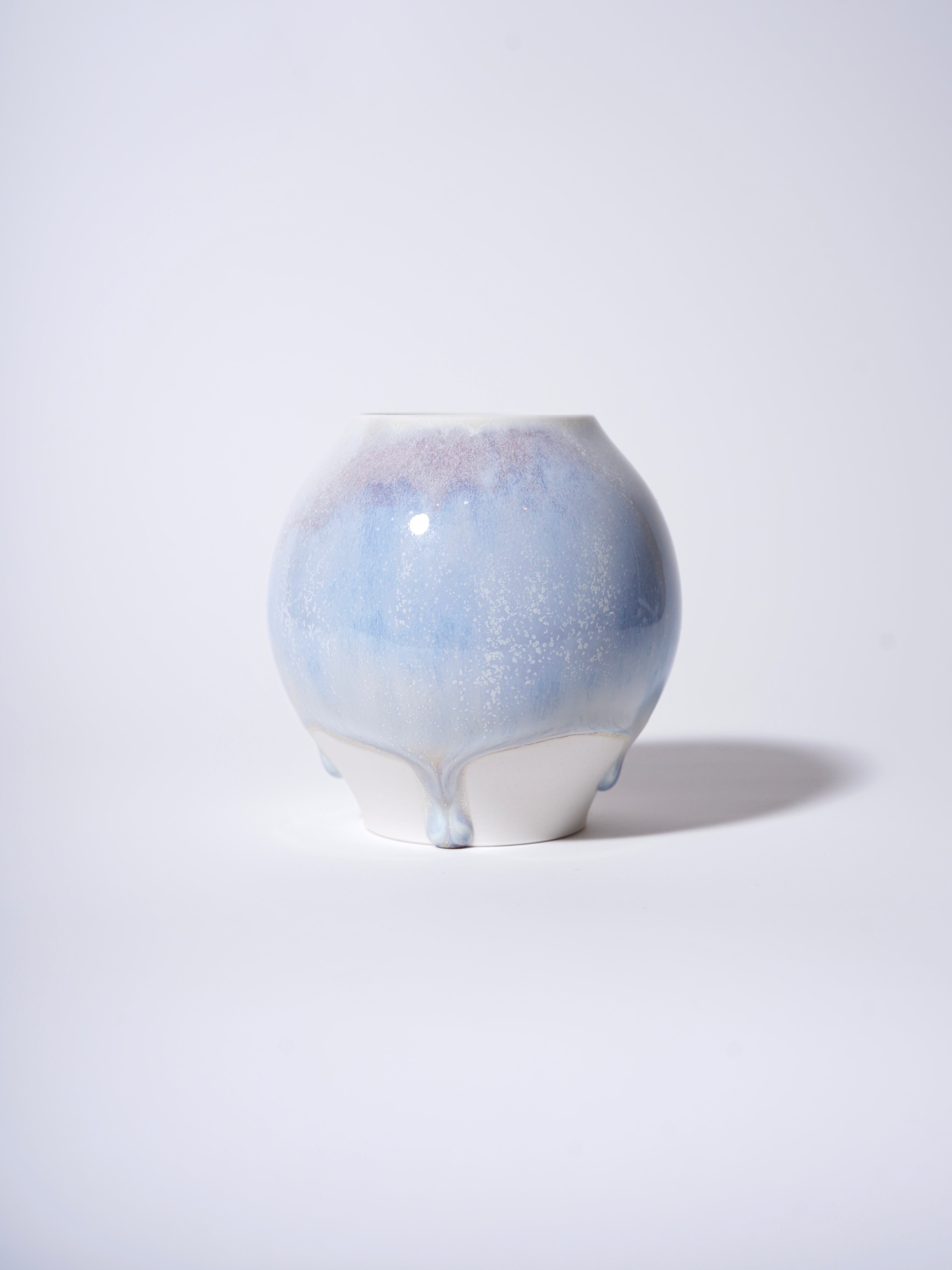 Winter Snow Mini Oval Vase