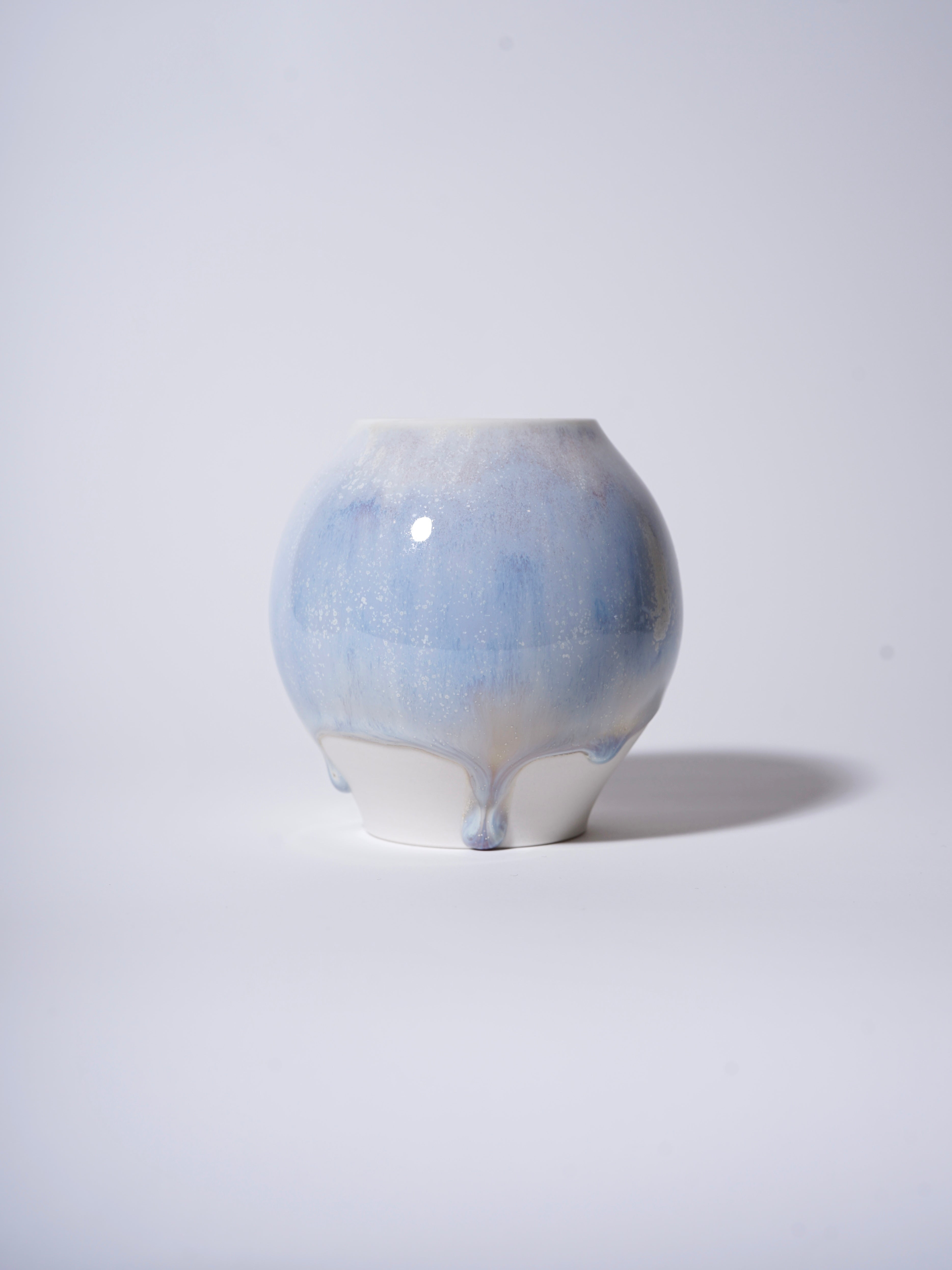 Winter Snow Mini Oval Vase