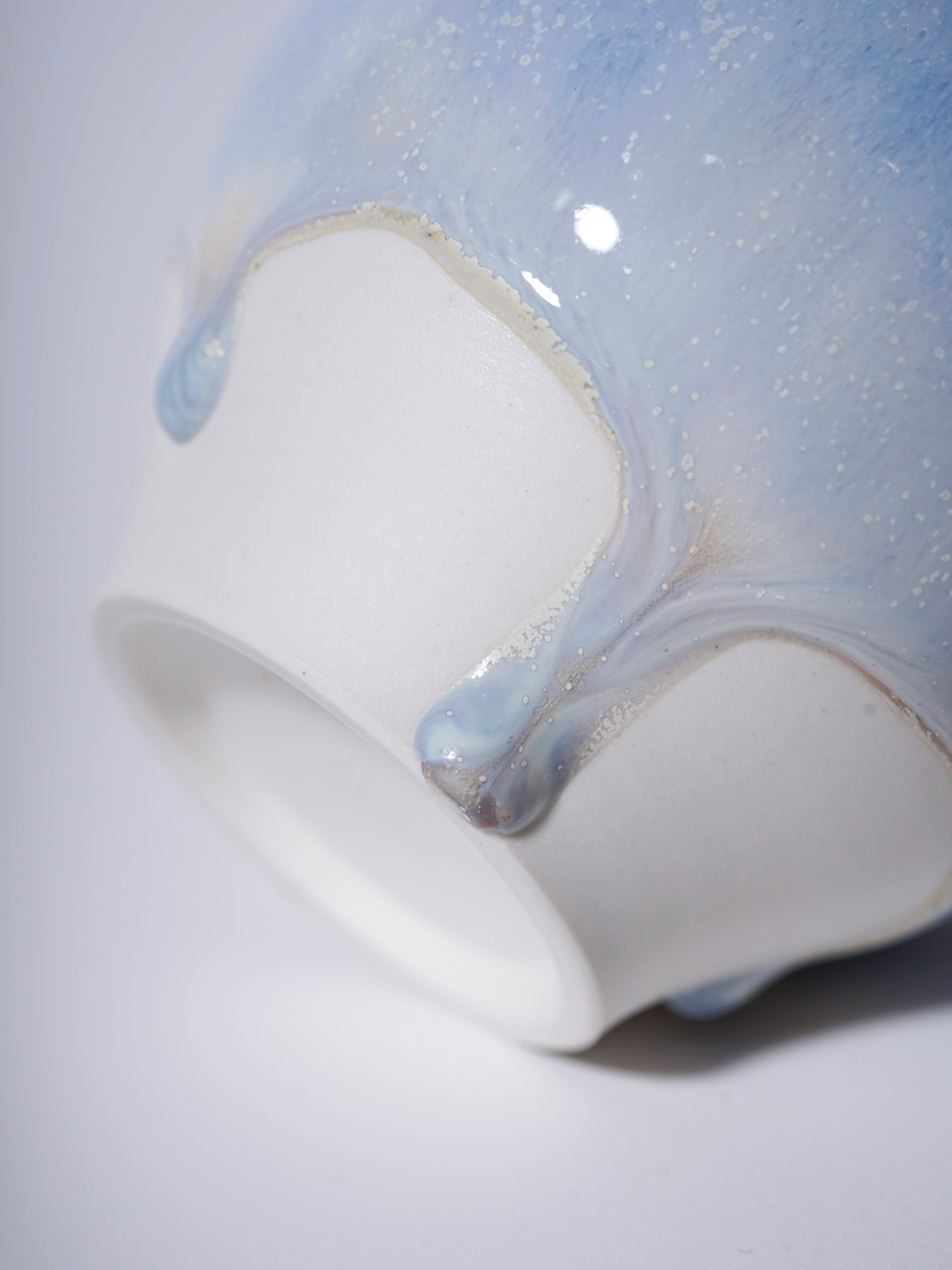 Winter Snow Mini Oval Vase